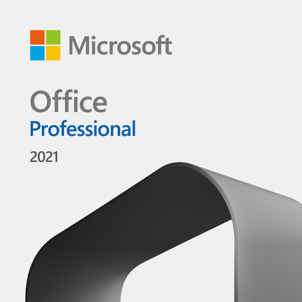 box packaging of Microsoft Office 2021 Professional software with colorful icons