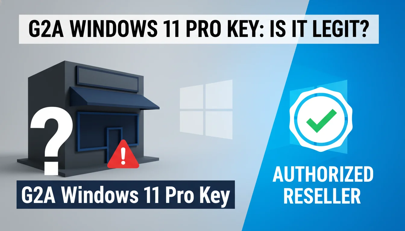 G2A Windows 11 Pro Key: Is It Legit? Risks vs Authorized Resellers