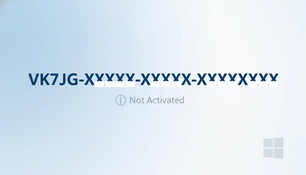 Windows 11 Pro generic key VK7JG explained