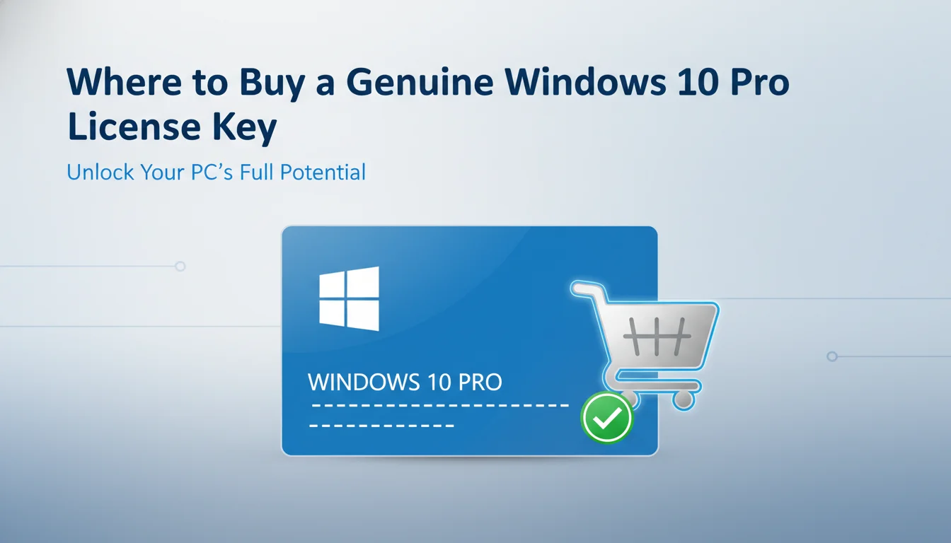 Where to Buy a Genuine Windows 10 Pro License Key Online