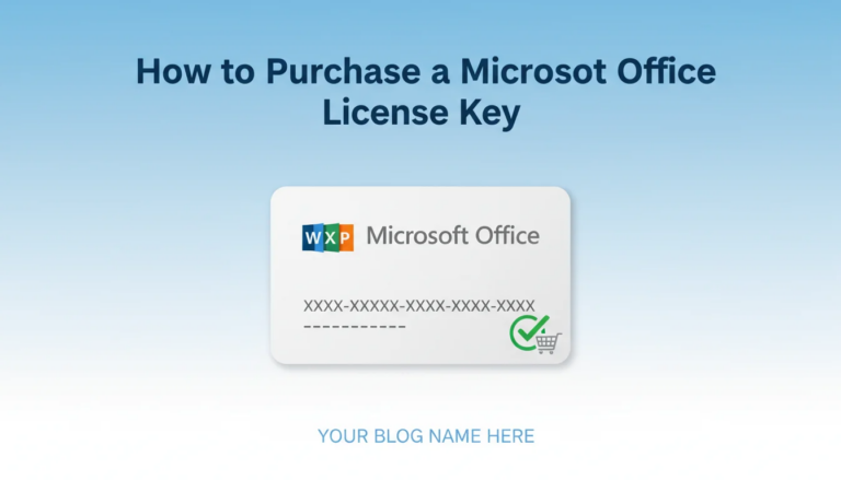How to purchase a Microsoft Office license key step by step