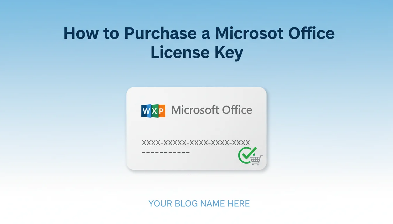 How to Purchase a Microsoft Office License Key (Step-by-Step)