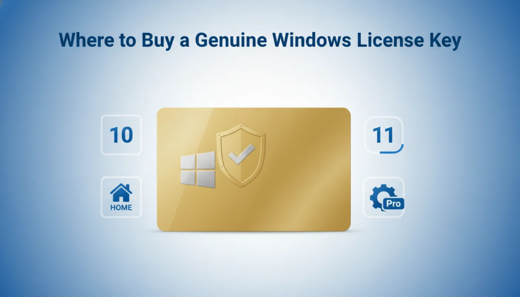 Where to buy a genuine Windows license key in 2026