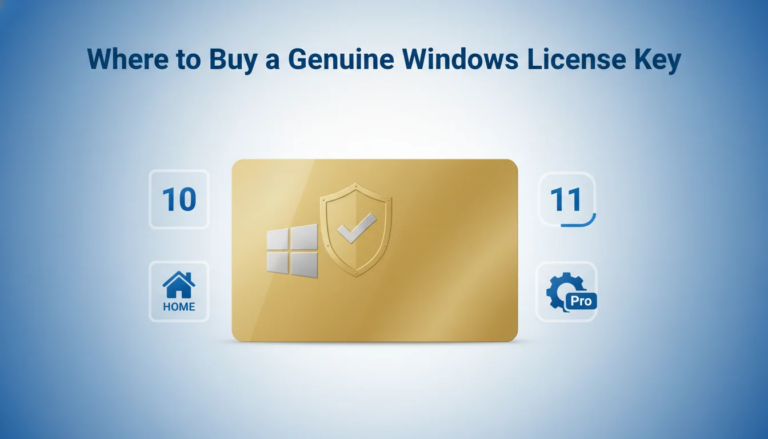 Where to buy a genuine Windows license key in 2026