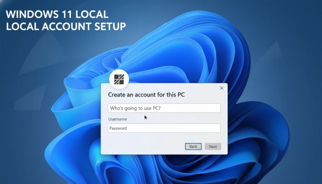 How to set up Windows 11 without a Microsoft account using a local account