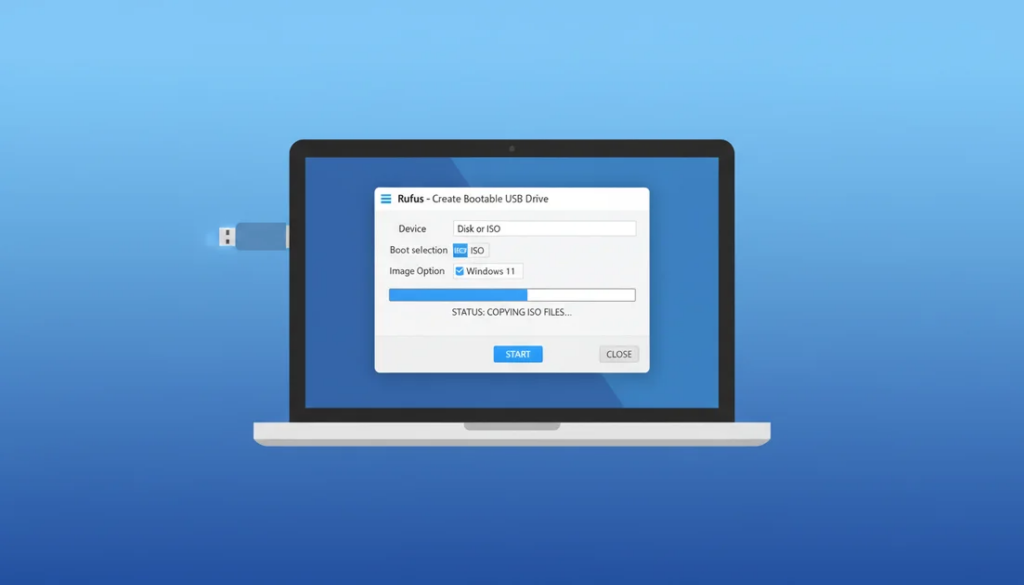 Create bootable USB for Windows 11 with Rufus settings guide