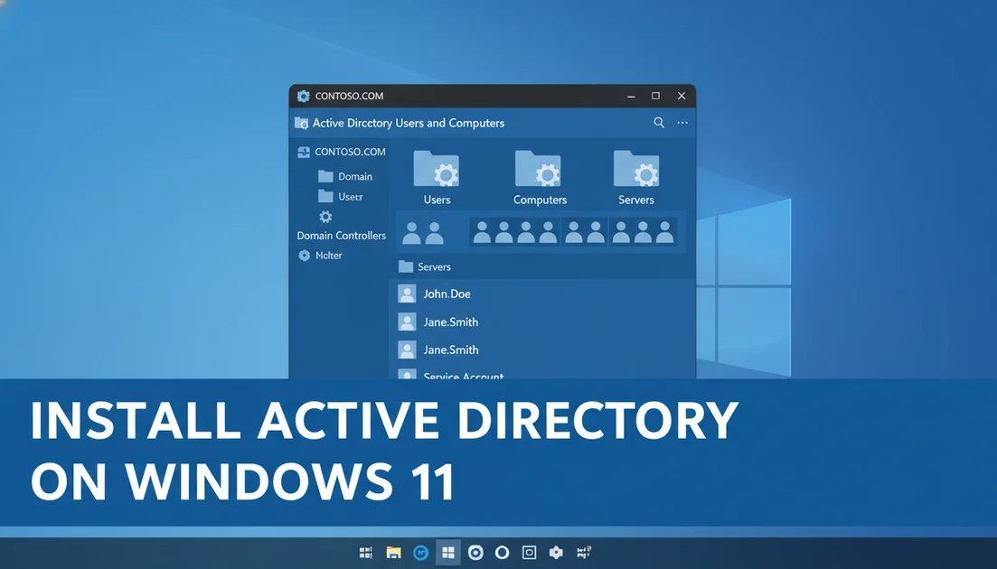 How to Install Active Directory on Windows 11 (RSAT Tools)