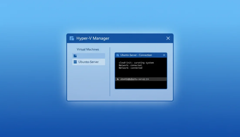 Enable Hyper-V and set up virtual machine on Windows