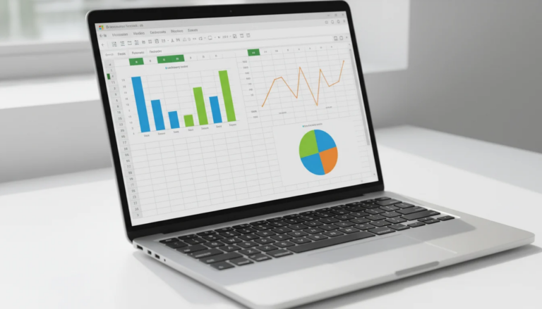 Excel charts and graphs tutorial showing bar chart line chart and pie chart in Microsoft Excel