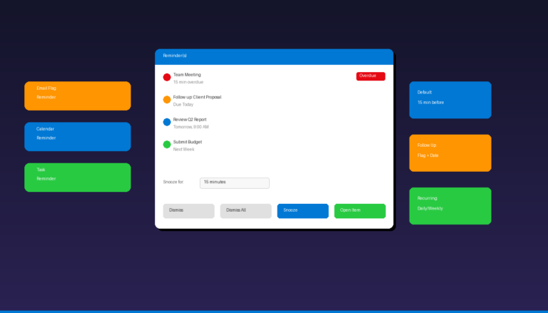 How to set up reminders and follow-ups in Microsoft Outlook with email flags calendar and task notifications